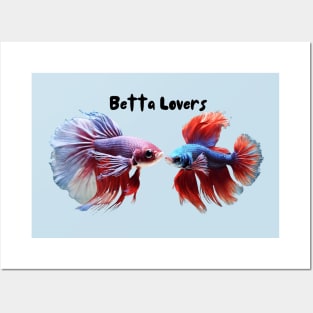 betta fish lovers Posters and Art